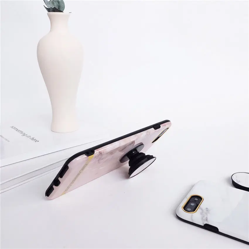 Ретро мраморный узор I LOVE MY PHONE Тонкий силиконовый чехол для задней крышки iPhone 6 6S 7