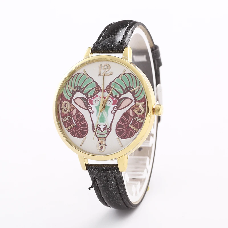 Новинка 2017 женские часы Aries модные кожаные кварцевые роскошные с кожаным
