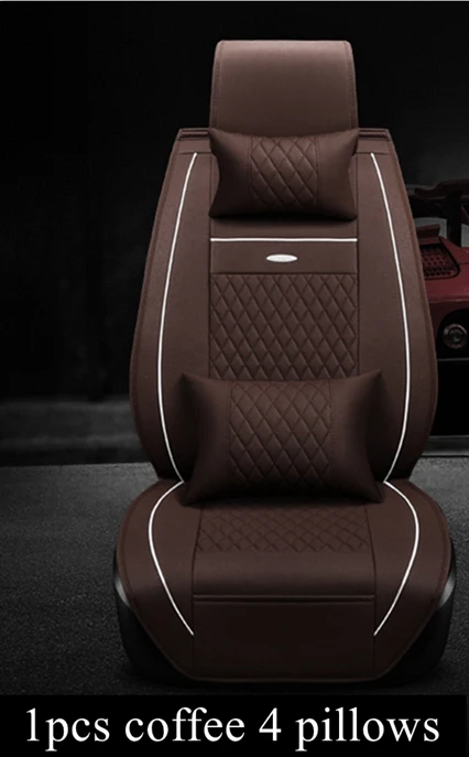 Чехол на Автокресло для Renault Kadjar Fluence Duster Logan Latitude Clio Sandero Talisman Espace Kangoo Laguna Koleos Altea Captur - Название цвета: coffee 2 pillows