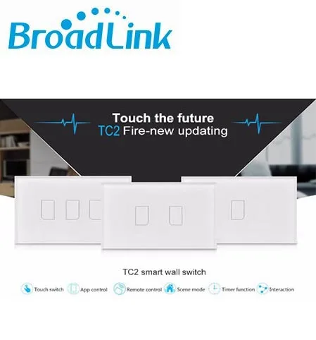 Broadlink TC2 3 банды 433 МГц подключение настенная сенсорная панель Выключатель света
