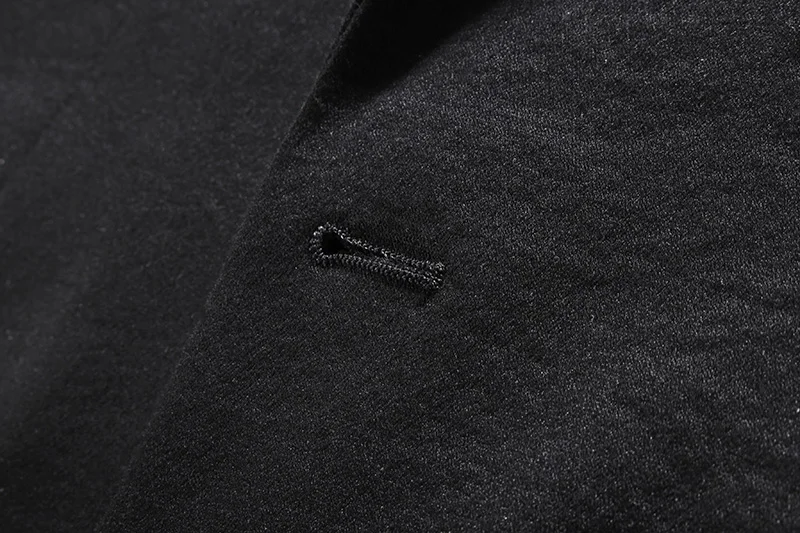 Мужской классический блейзер MOOWNUC черный деловой костюм высокого качества для