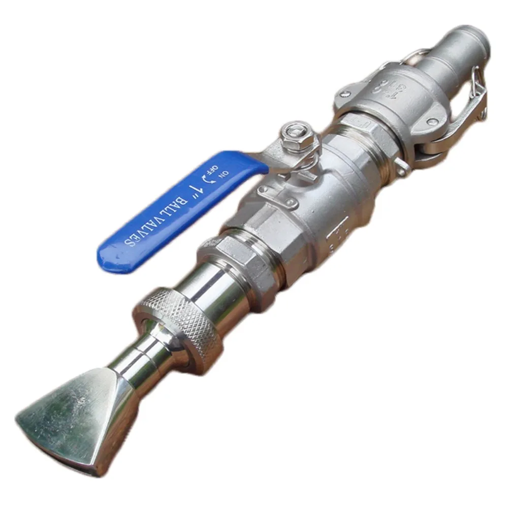 Stainless Steel Sprinkler Fast Connecting Ball Valve Switch High Pressure Flushing Irrigation Universal Sector Water Gun Sprinkl