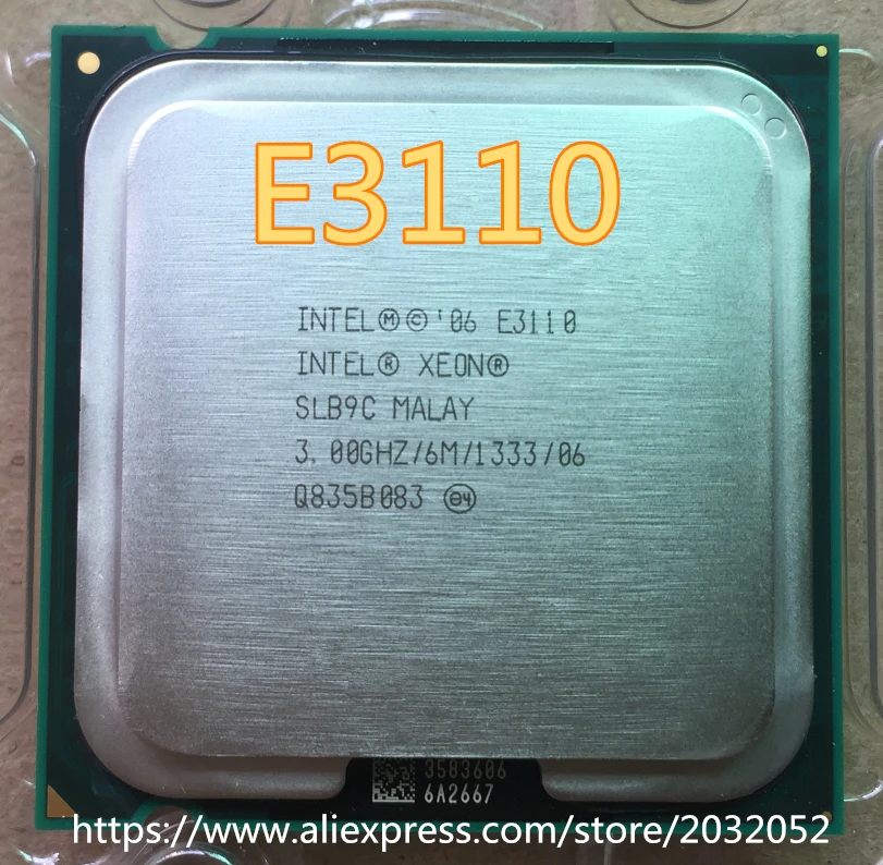Оригинальный процессор Intel Xeon E3110 3 0 ГГц/6 м/1333 ГГц сокет 775 (100% рабочий бесплатная