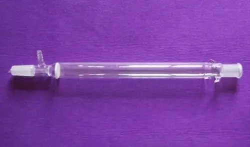 Лабораторная стеклянная вакуумная хроматографическая Колонка 400 мл с вакуумным