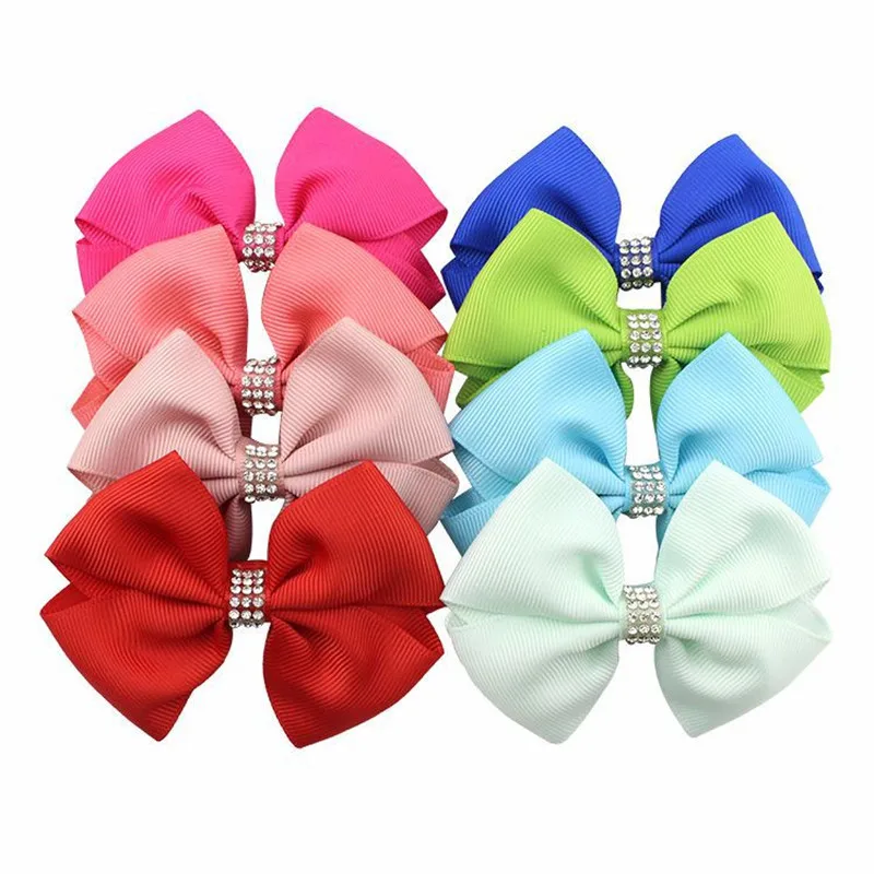 3.6 Inch Fashion Glitter Bow Hair Clips Girl Kids Children Boutique Hairbow Hairpins Baby Headwear Cute Accessories | Детская одежда и