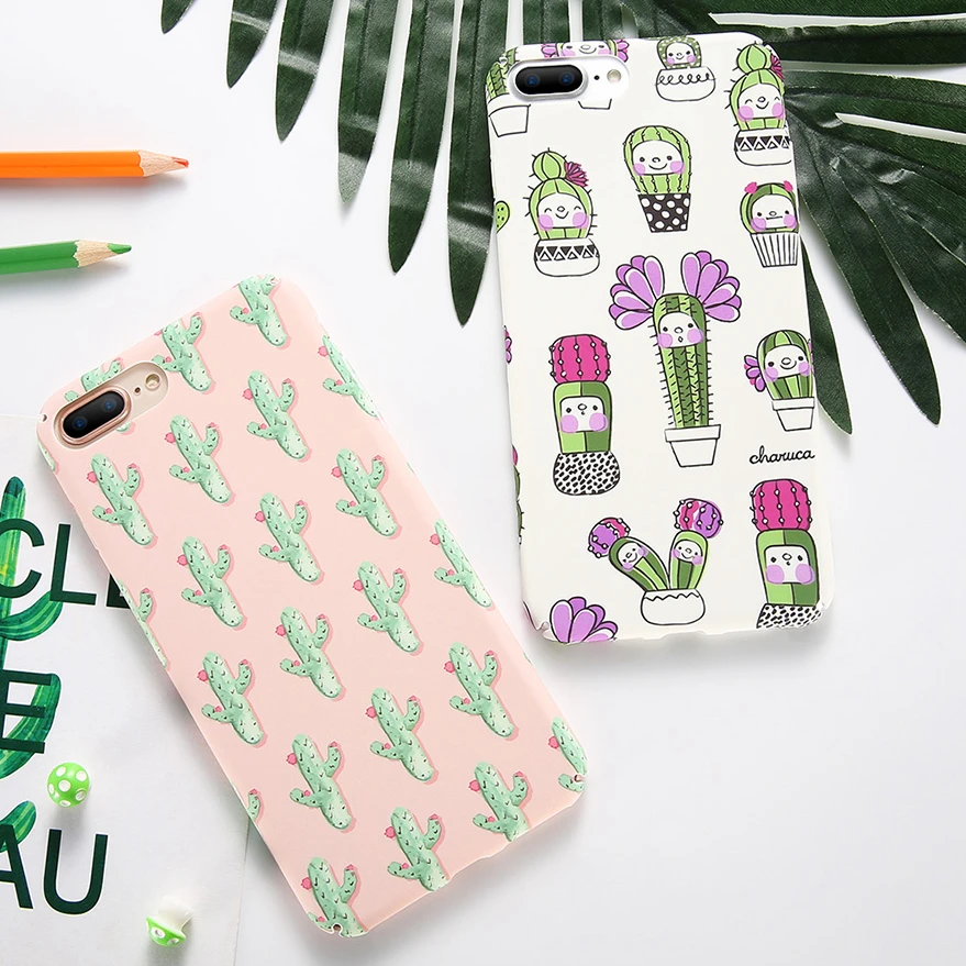 Tropical Plants Leaf Cactus Fruit Pineapple Case Cover For Apple iphone 6 6s 7 8 8plus X 5 5s Se Hard Daisy Flower Stamp |