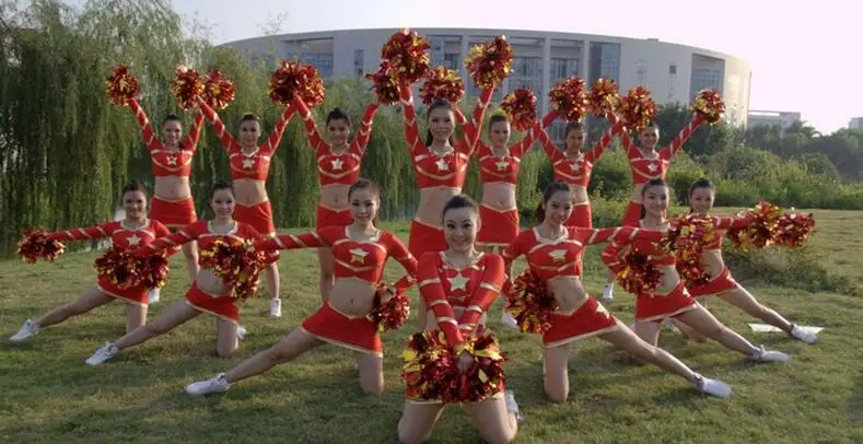 Бесплатная доставка золотой все звезды первый пункт чирлидинга помпон товары