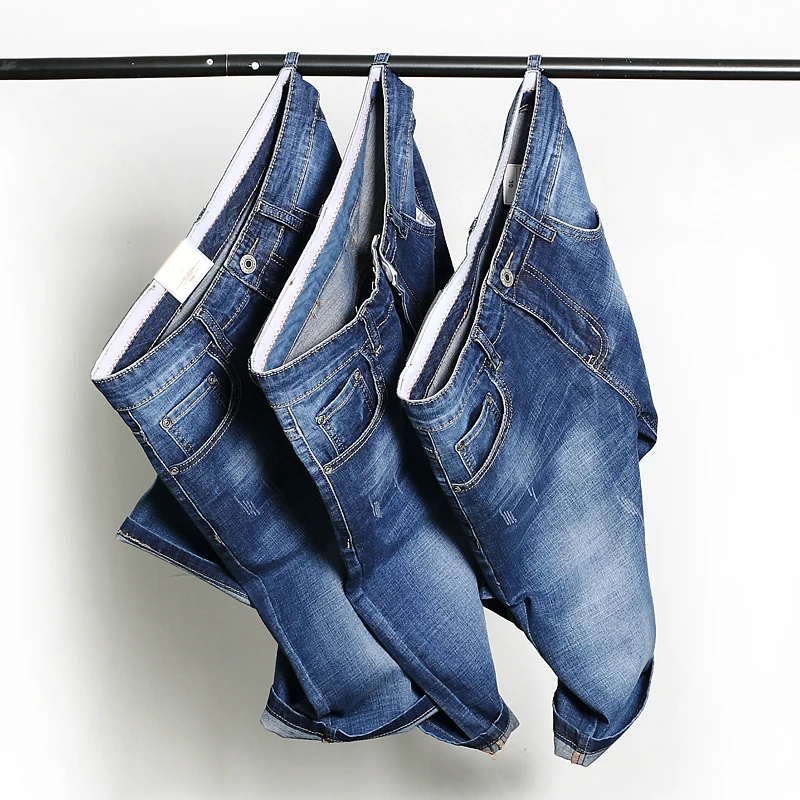 Мужские джинсовые шорты KSTUN брендовые классические светильник голубые супер