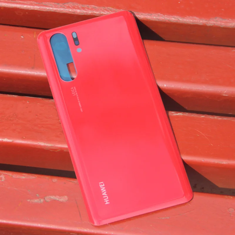 Orange huawei, задняя батарея, стеклянная крышка, корпус двери для huawei P30 Pro P30PRO, задняя крышка из стекла, чехол - Цвет: Orange