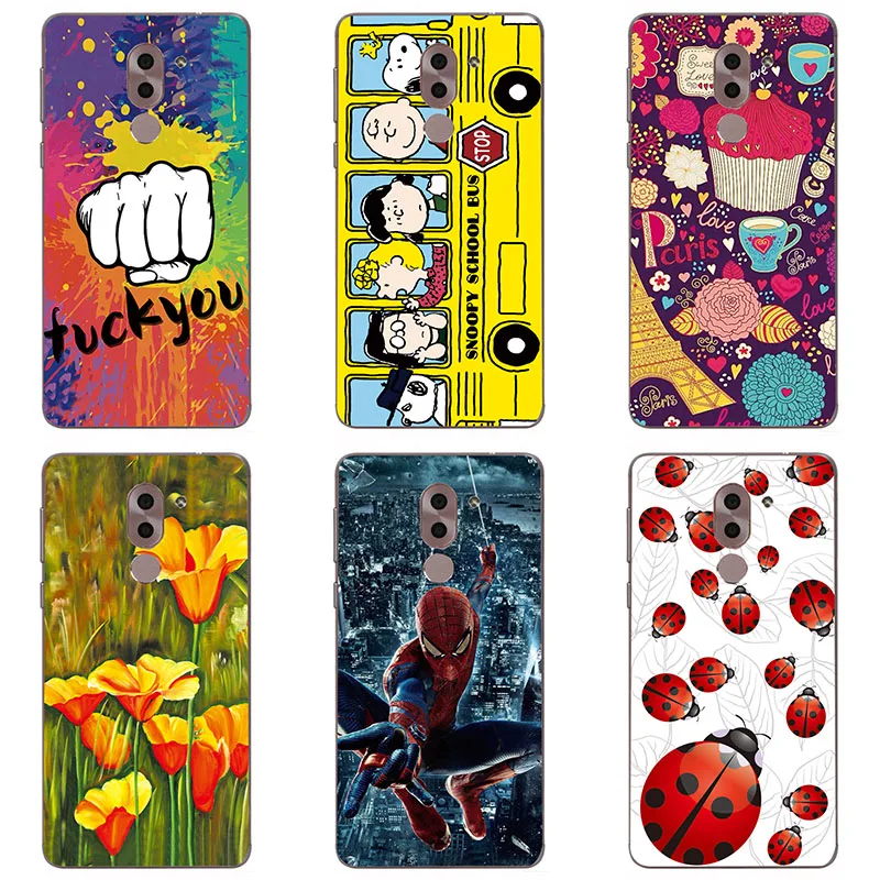 hard Plastic phone case cover For Huawei Honor 6X BLN-L21 BLN-AL10/TL00 shell printing Painted Flower |