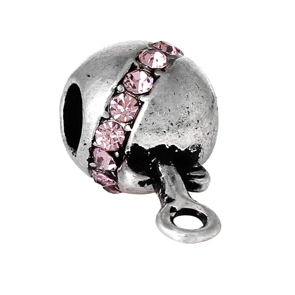 DoreenBeads бусины из цинкового сплава в Европейском стиле Античные Серебристые