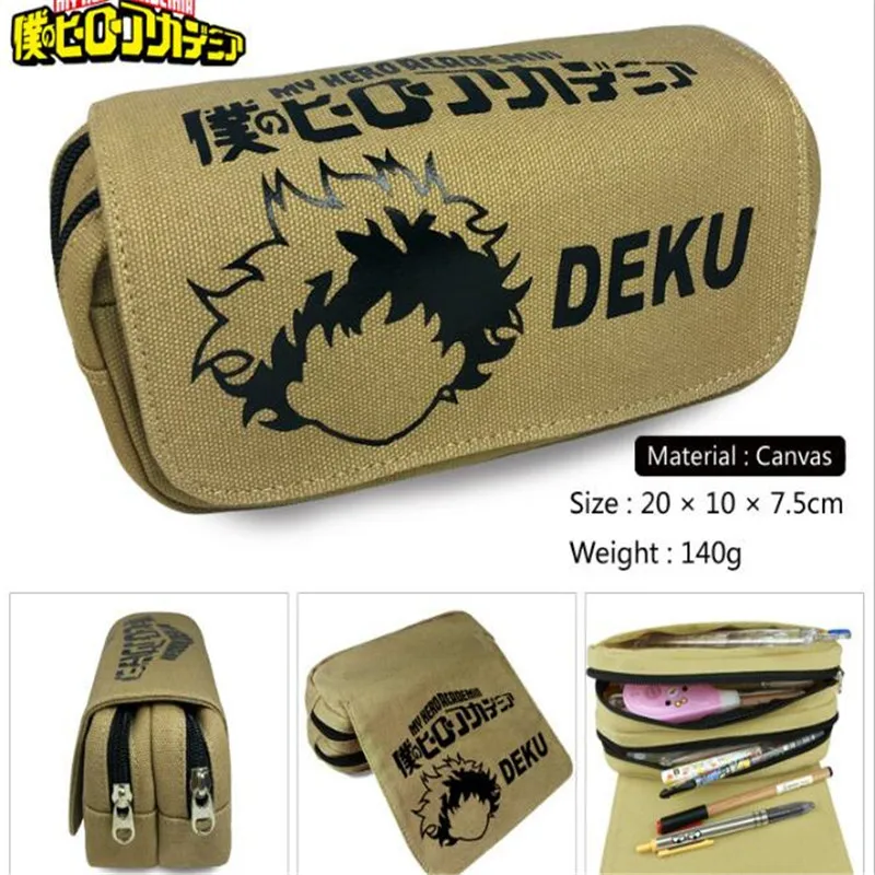 Чехол кошелек для мальчиков и девочек из аниме My Hero Academy Deku Justice чехол карандаш