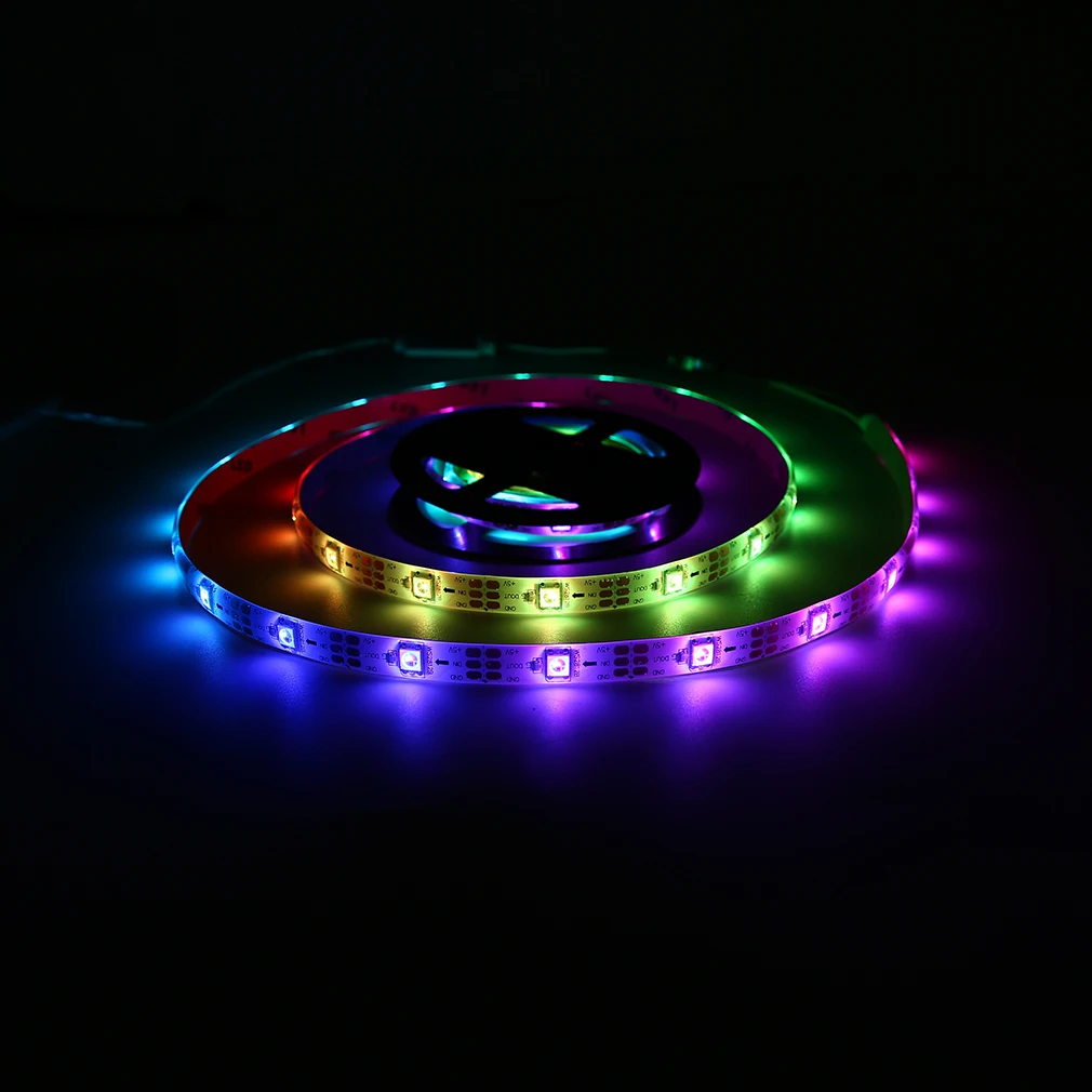 WS68 12 RGB 5050 SMD Водонепроницаемый гибкая USB 5V светодиодный белая полоска лампы
