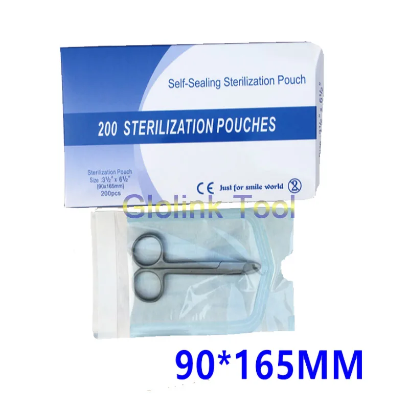 200 шт. одноразовые принадлежности для татуировок пакеты стерилизации 165x90 мм