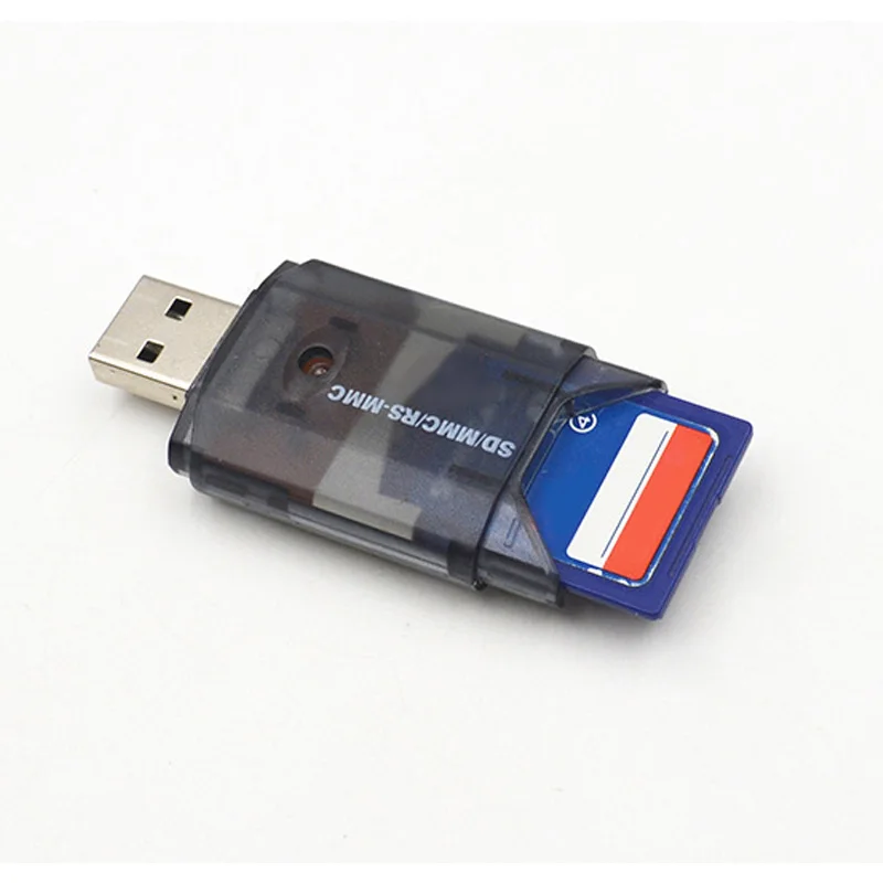 1 шт. высокоскоростной портативный USB для карты памяти Reader адаптер записывающего