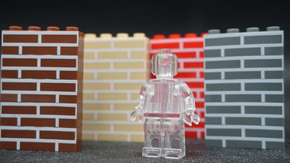 Настенный серый кирпичный городок игрушки MOC совместимый аксессуар сделай сам