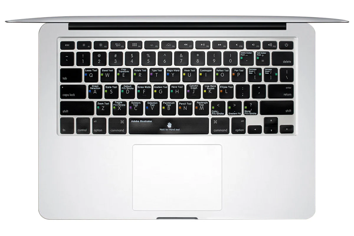 Для старых Macbook Pro Air 13 15 17 США Adobe Illustrator AI Экспресс Горячая клавиша функциональная