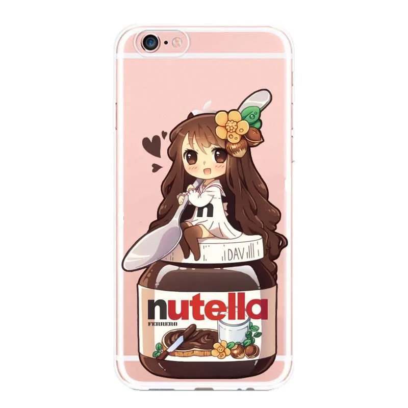 С милым дизайном tumblr Nutella силиконовый чехол для iPhone X XS XSMAX XR 6plu 5 5S SE 7 plus 8 плюс чехлы
