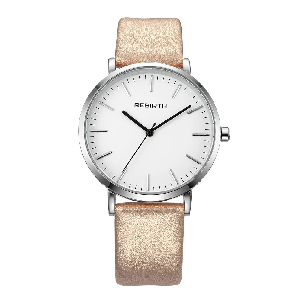 Rose Gold-White Подлинная PU женские часы лучший бренд элегантные унисекс повседневные аналоговые часы деловые мужские наручные часы женские золотые нарядные часы мужские - Цвет: Rose Gold-White