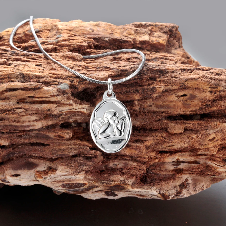 Ожерелье EVERLEAD в виде Ангела из нержавеющей стали ожерелья с подвесками святая