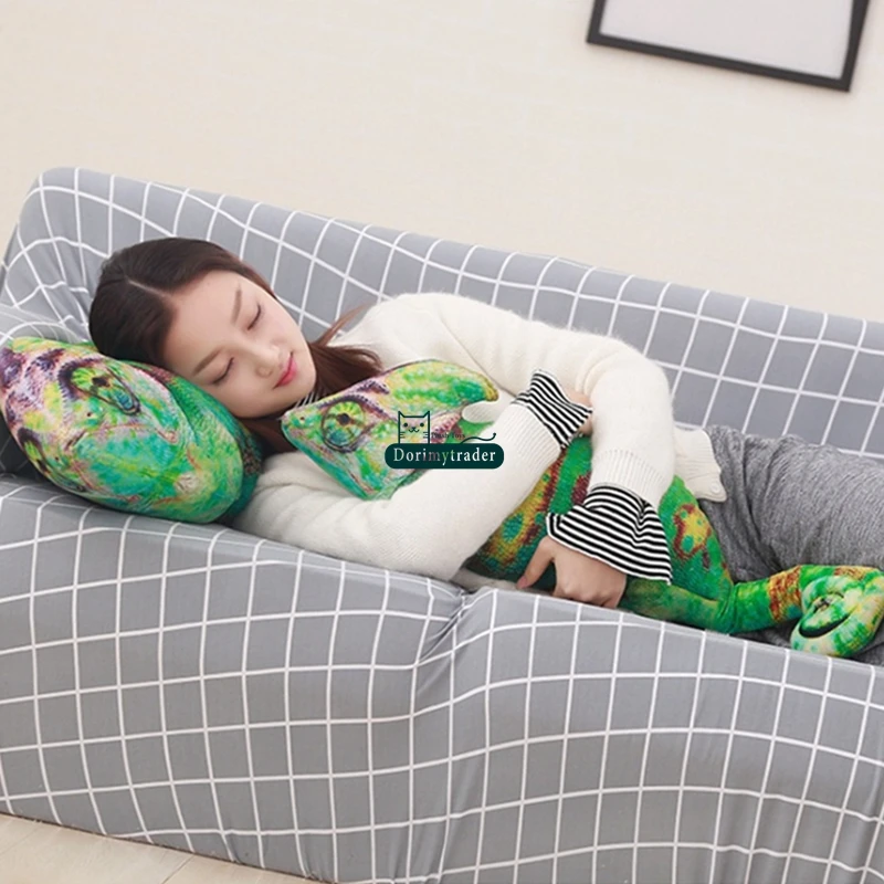 1 шт. плюшевая игрушка Хамелеон в виде ящерицы 100 см|chameleon plush|doll fortoy plush |