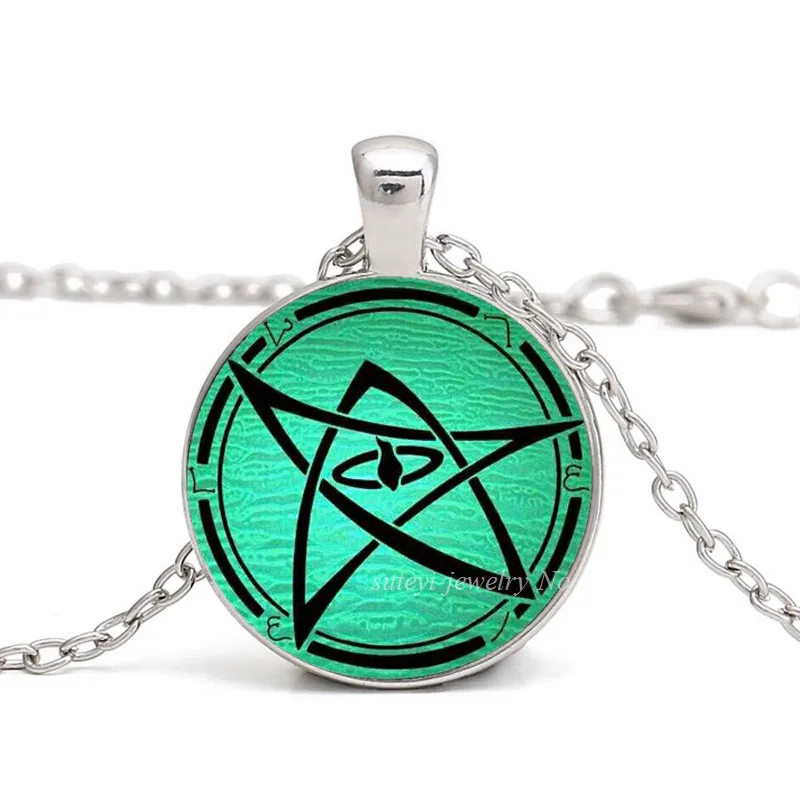 Винтажные Ктулху кулон ожерелье таинственный пентаграмма картинка глаз