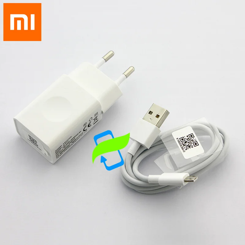 White EUCharger USB Адаптер питания Xiao mi EU 5 в 1 А, настенное зарядное устройство, красный mi Note4 mi cro, usb-кабель для Xiaomi mi 1 2 3 4, красный mi 1 2 3 Note 2 3 4 4x - Тип штекера: White EUCharger USB