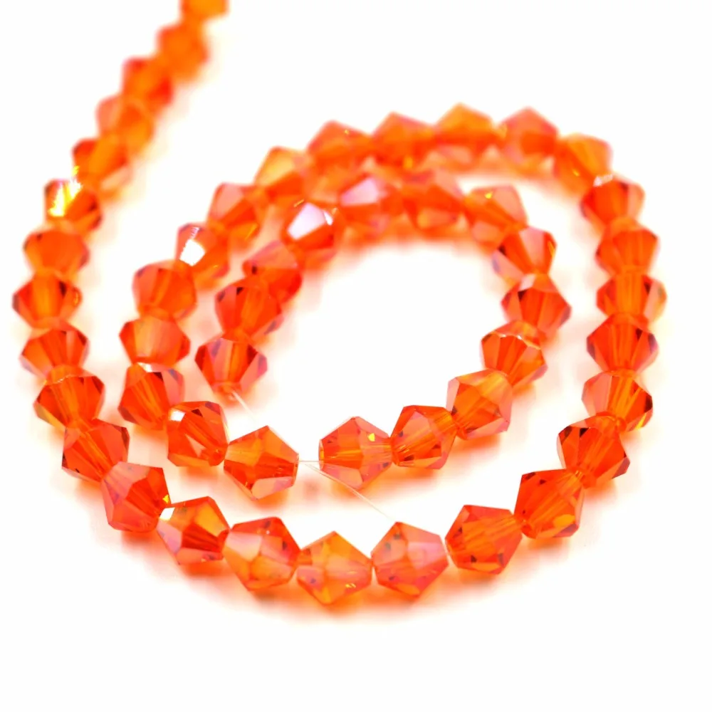 Бусины биконусные из австрийского хрусталя 40 шт. 8 мм|glass beads|crystal beadsspacer beads |