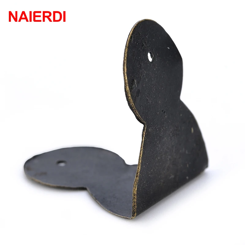 NAIERDI 12 шт. декоративный угловой кронштейн для мебель деревянный ящик защиты углов