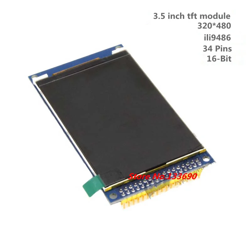 Цветной ЖК-модуль TFT 3 5 дюйма 320x480 2560 * Ultra HD ili9486 16 бит параллельный 34P без касания