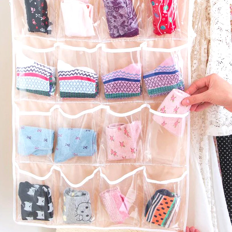 16 карманов сумка для хранения носков обувь игрушка нижнее белье тапочки