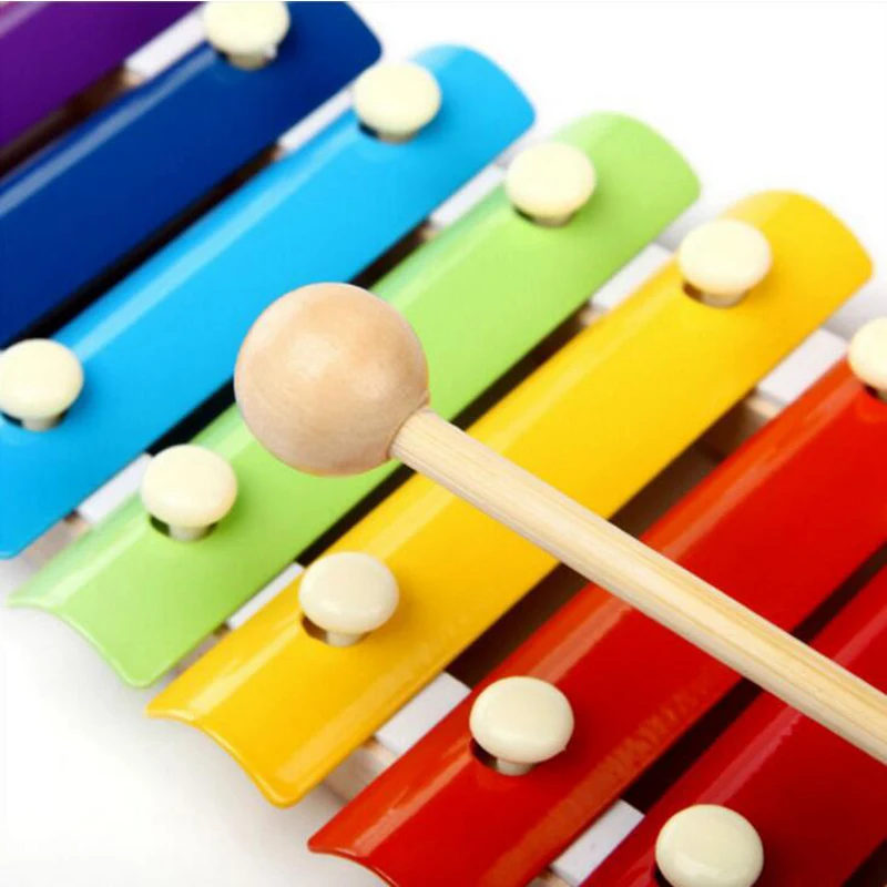 Montessori Toys Educational Wooden for Children Early Learning Xylophone Musical Wisdom Music Instrument 8 Tone | Игрушки и хобби