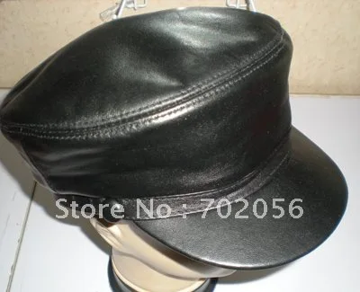 Goat Leather Student Hat Visor Newsboy Cabbie Gatsby Cap 5pcs/lot #2283