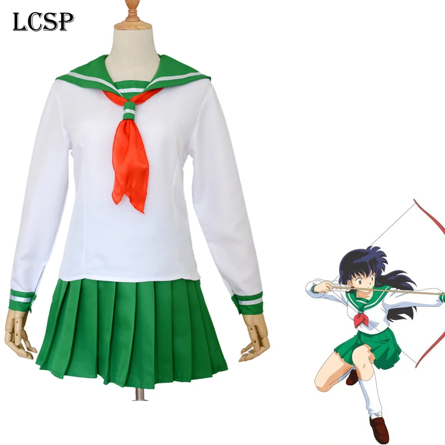 LCSP Inuyasha Higurashi Kagome Косплей Костюм японское аниме взрослая девушка школьная