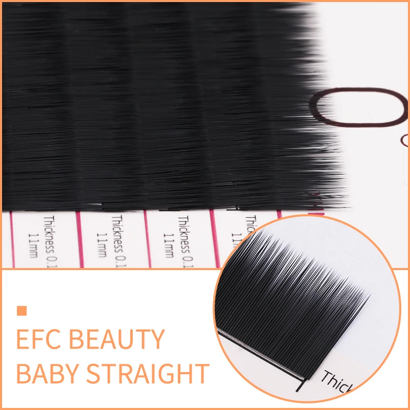 Efc beauty Детские ресницы прямые мягкие Ellipse Mate плоские накладные | Красота и