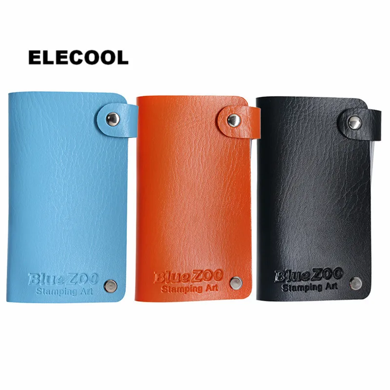 ELECOOL 24 слота прямоугольная пластина для стемпинга нейл арта держатель карт чехол