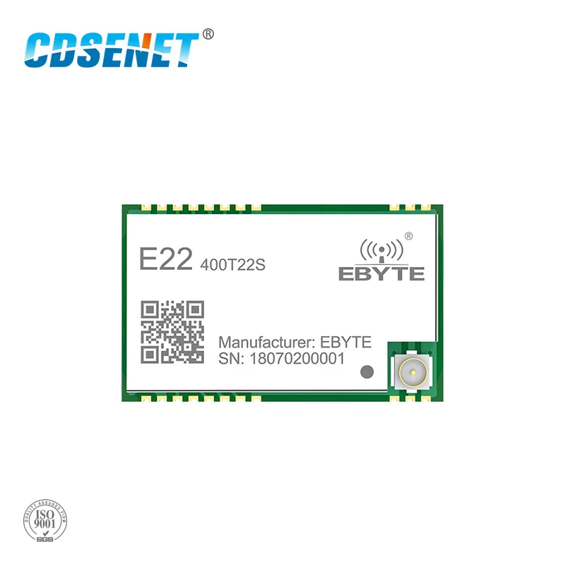 E22 400T22S SX1262 SX1268 UART LoRa Net work RSSI беспроводной трансивер 22 дБм 433 МГц SMD IPEX Печать