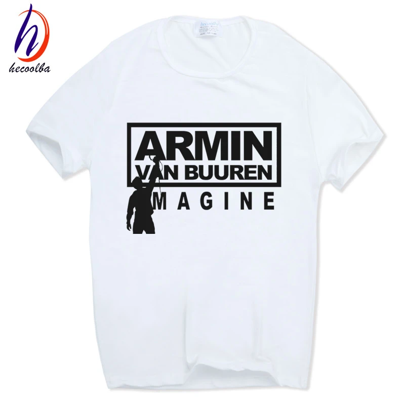 2018 футболка с логотипом Armin Van Buuren коротким рукавом и круглым вырезом надписью