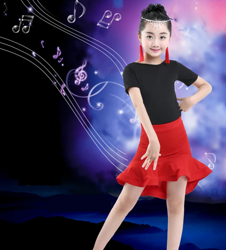 

Colors Girl Party Stage wear Latin dress Standard Kids Latin Competition dance Dress Children Salsa Ballroom Dancing costumes
