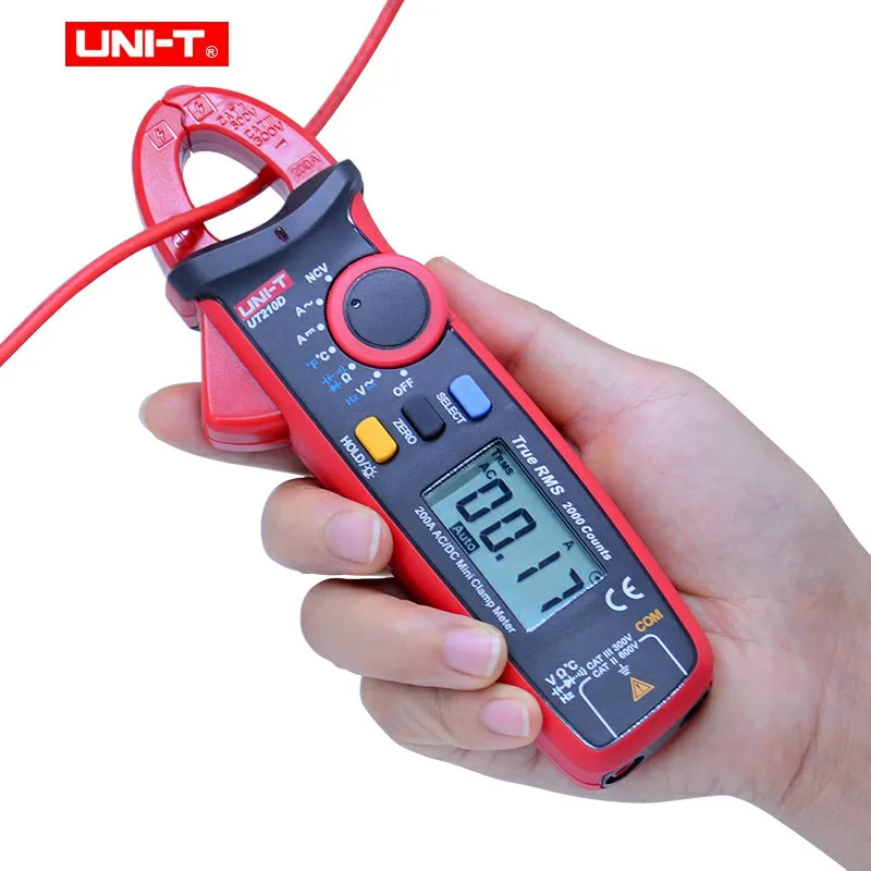 Бесконтактный мультиметр UNI-T UT210 цифровые токоизмерительные клещи с