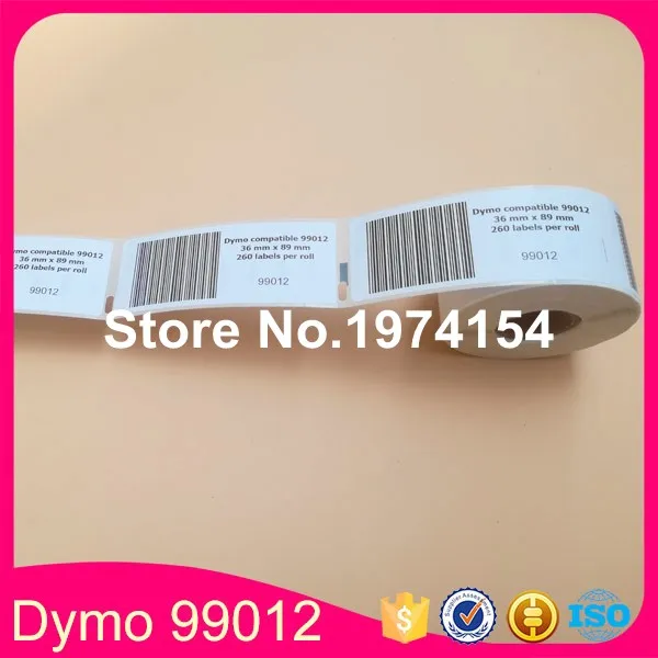 Ярлыки для принтера 35 шт. ярлыки 99012 непрерывные 89X36 мм DYMO 9012 совместимые рулоны
