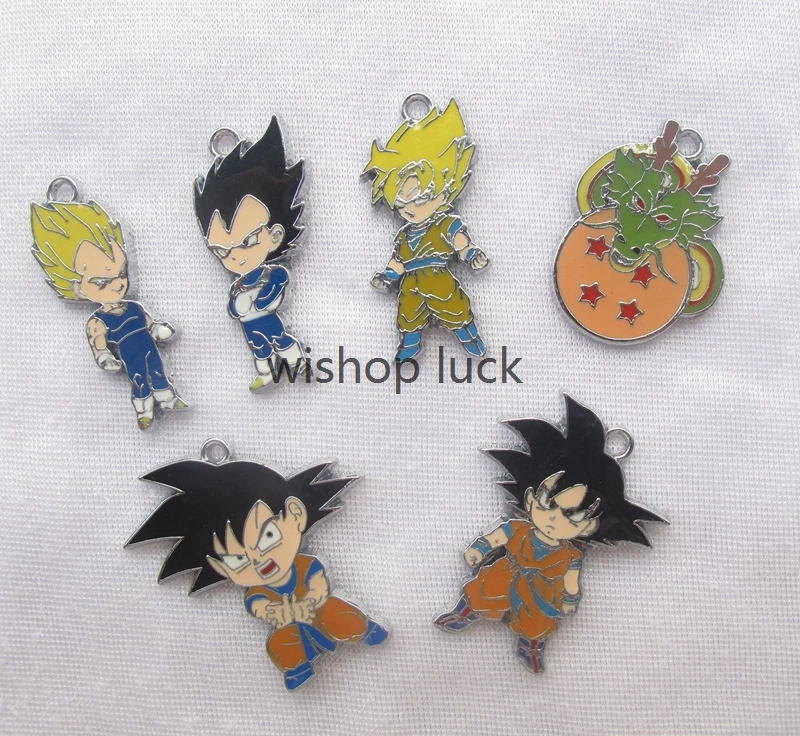 Новинка, 20 штук, прекрасный мультфильм японское аниме dragon ball Z, металлические подвески, подвески, ювелирные изделия, вечерние подарки, YX-105
