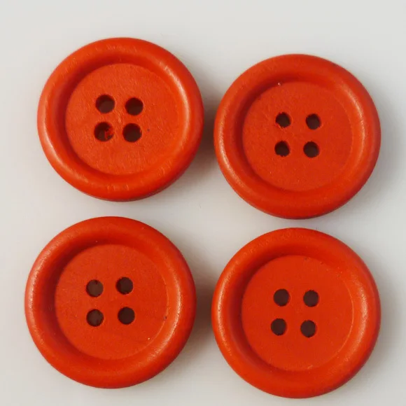 50 шт 20 мм картина красные деревянные пуговицы пальто сапоги швейная одежда аксессуары MCB-150