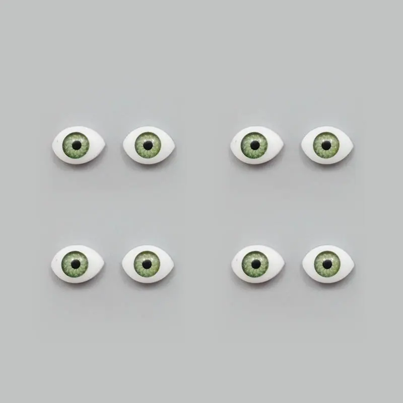 4pairs green 4 пар/лот DIY игрушки пластиковые куклы защитные глаза для BJD куклы аксессуары глазные яблоки для животных игрушки Кукольное ремесло - Цвет: 4pairs green