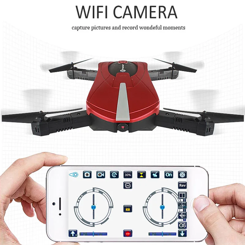 Высокое качество Eachine E52 RC селфи Дрон со складной рукояткой 4CH 2,4G 0.3MP камера WiFi FPV RC Квадрокоптер BNF RTF
