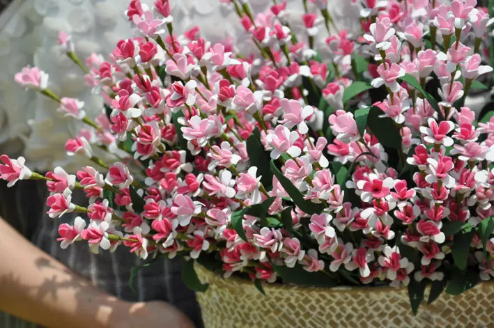 Европейский пасторальный стиль маленький Милан 5 цветов Искусственный букет