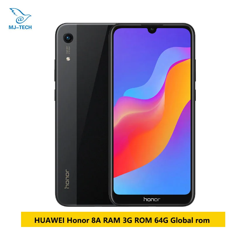Оригинал Honor 8A 3g 64G Android 9 0 Восьмиядерный 6 09 дюймов полный экран 1560x720 двойная