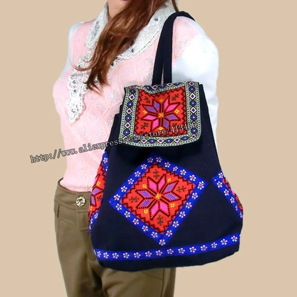 Этнический винтажный рюкзак Hmong тайский этнический в стиле бохо хиппи Этническая