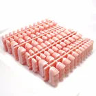 100 листов 2400 шт. Классический Французский накладные ногти Оптовая Короткие Природный Французский Ногтей Ложные Партия Продажа Ногтей Магазин Основной инструменты