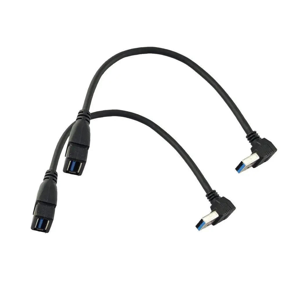 2 шт./лот SuperSpeed USB 3 0 угловой удлинитель для женщин | Электроника